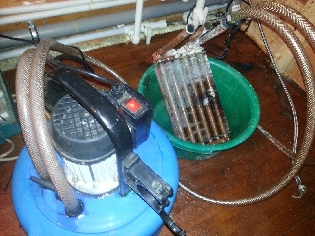 Ремонт и промывка газового настенного котла Buderus